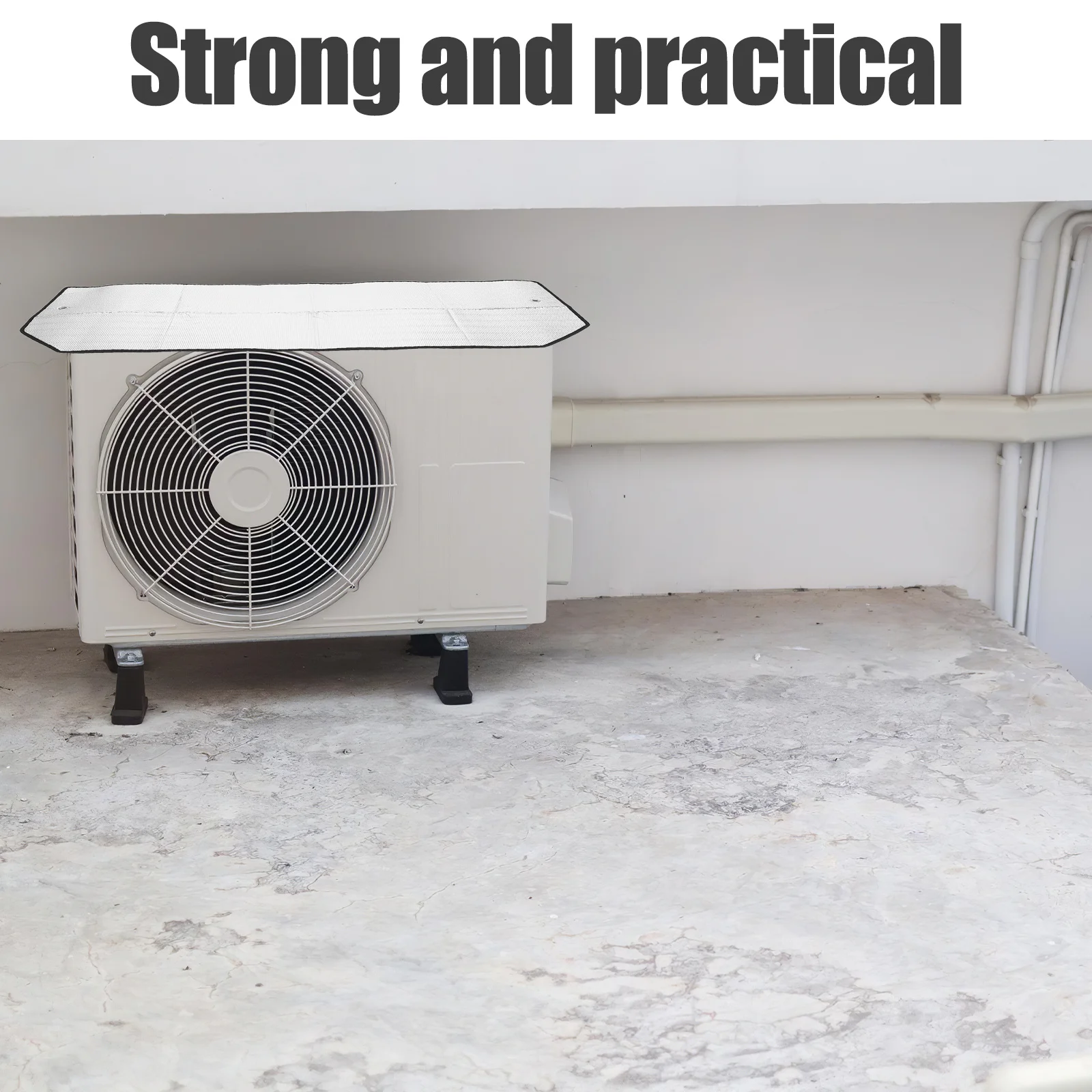 

Air Conditioner Cover for Outside Window Units 47x20 Waterproof Dustproof Aluminum Foil Protective Ac Unit Top Cover Outdoor