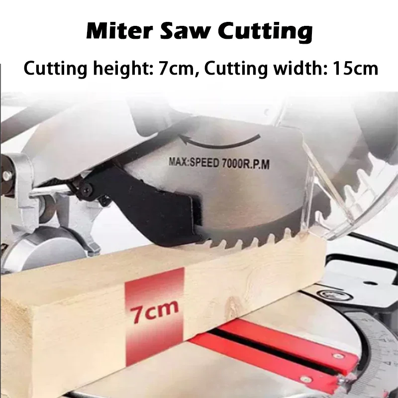 

220V 8/10 Inch Multifunctional Circular Saw 45 Degree Cutting Electric Aluminum Miter Saw