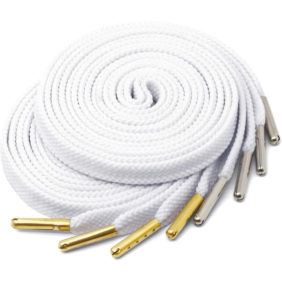 أربطة أحذية مسطحة صلبة: أطراف معدنية سميكة للأحذية الرياضية 2 ص #1