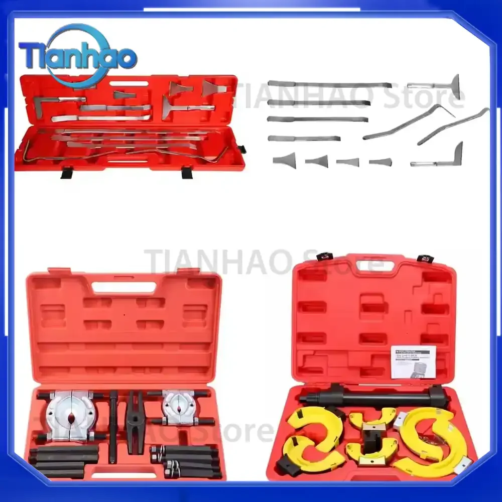 13pcs Carbon Steel Body Pry Bars Set for Vehicle Repair Dismantling Stubborn Components Positioning and Holding Required
