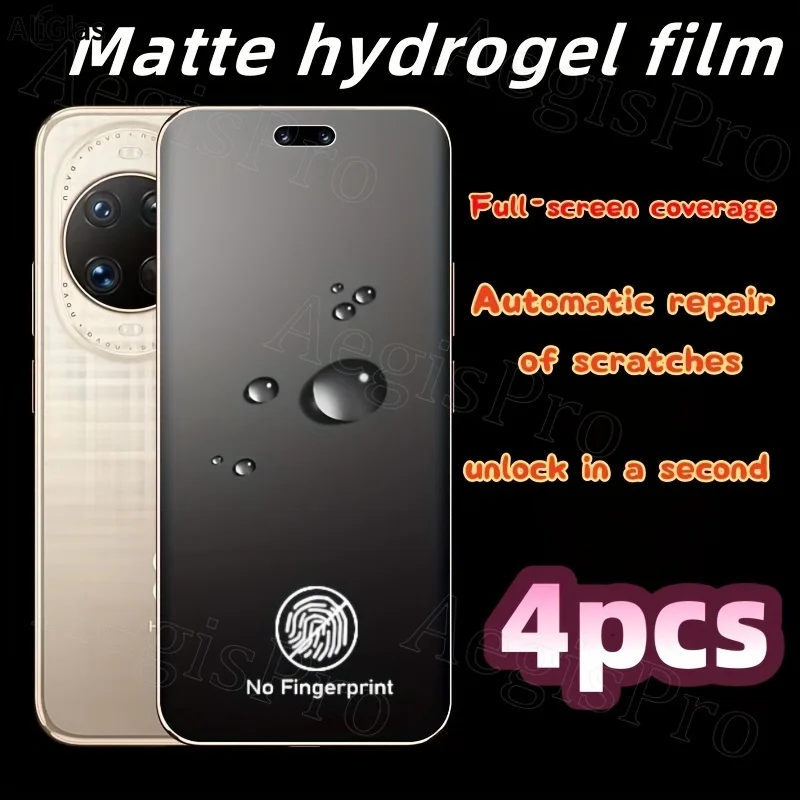 

4pcs Matte Hydrogel Screen Protector for Huawei Pura 80 Ultra Mate 70 60 Screen Protectors for Huawei Nova 11 12 13 Anti-Scratch