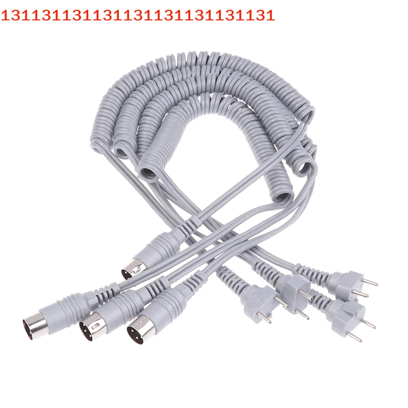 Fil à ressort solide Compatible avec 210 204 90 105L 102L 1.5M câble d'alimentation gris 3 broches 9mm pour perceuse à ongles poignée de manucure électrique