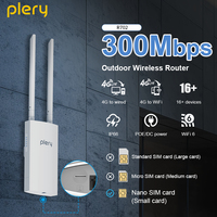PLERY 300Mbps 4G Outdoor Router Insert a Sim WiFi6 16 User Wifi signal Router Wifi Wireless Extender amplifier plug and play