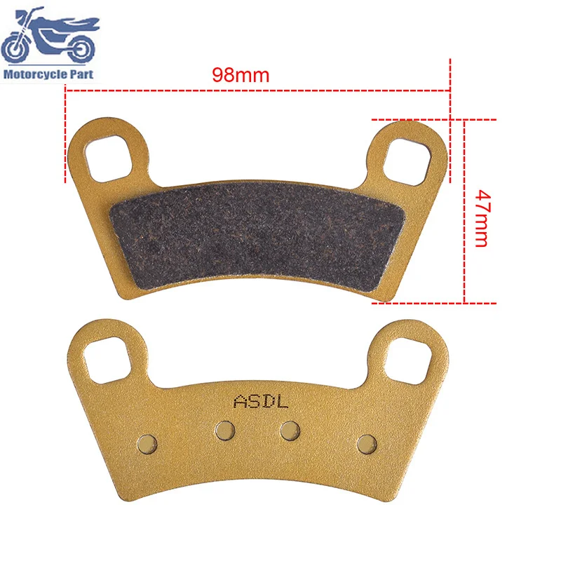 Pastillas de freno delantero de motocicleta para POLARIS RZR800 Ranger 800 RZR 2008-2015 525 450S Outlaw 450 Outlaw MXR 2009-2011 RZR S EFi 800cc