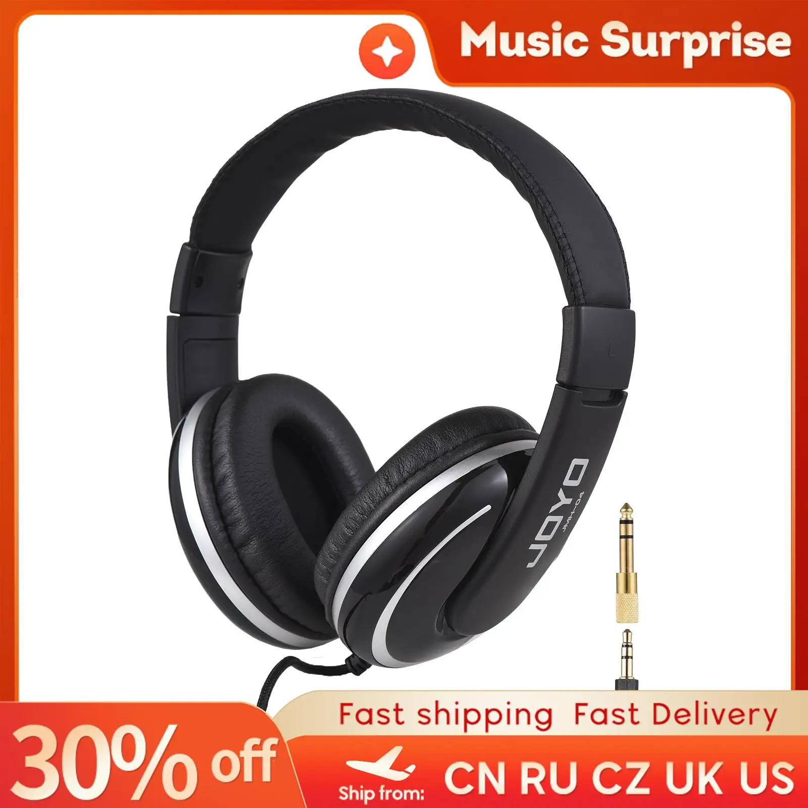 

Накладные наушники JOYO, проводные наушники, стерео звуковые наушники 40 мм, удобные наушники для компьютера