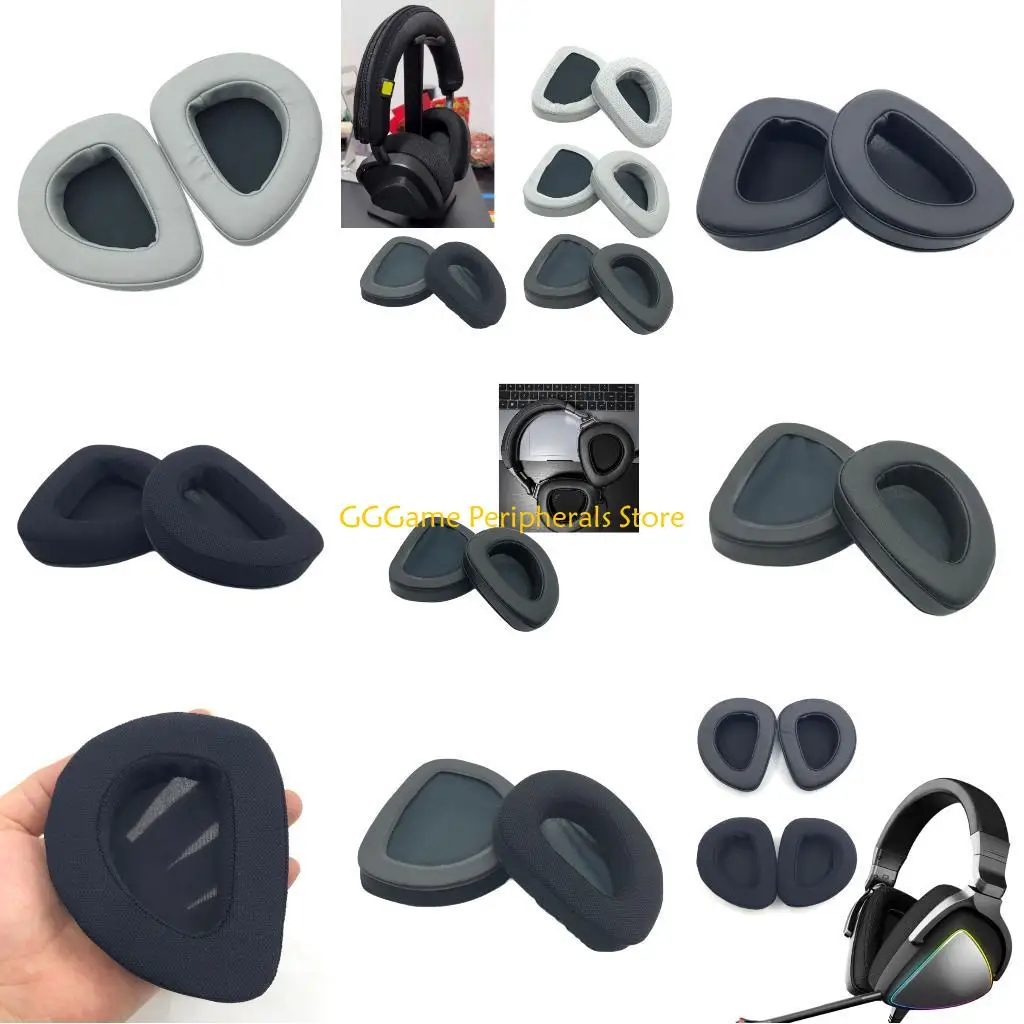 

U55B Ear Cushions Protein Leather/Mesh Cloth For ROG Headsets Gaming Office