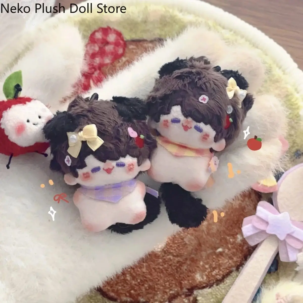 

Anime Love and Deepspace Caleb Cosplay Cartoon Q-Version Cotton Doll Plush Toys Starfish body 5CM