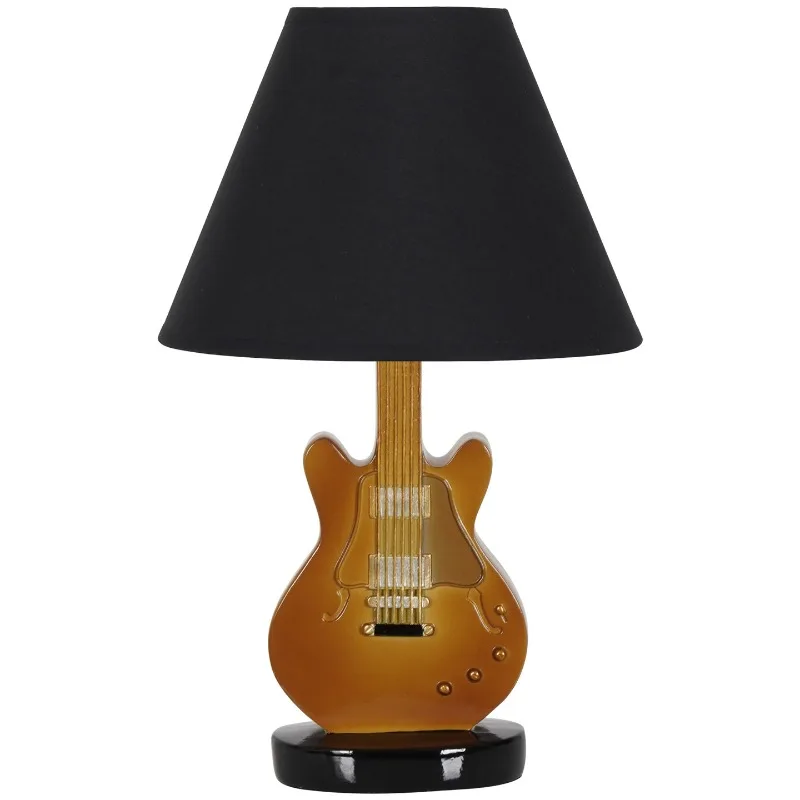 Ambient small table lamp creative guitar cartoon night light bedroom room bedside lamp ornament