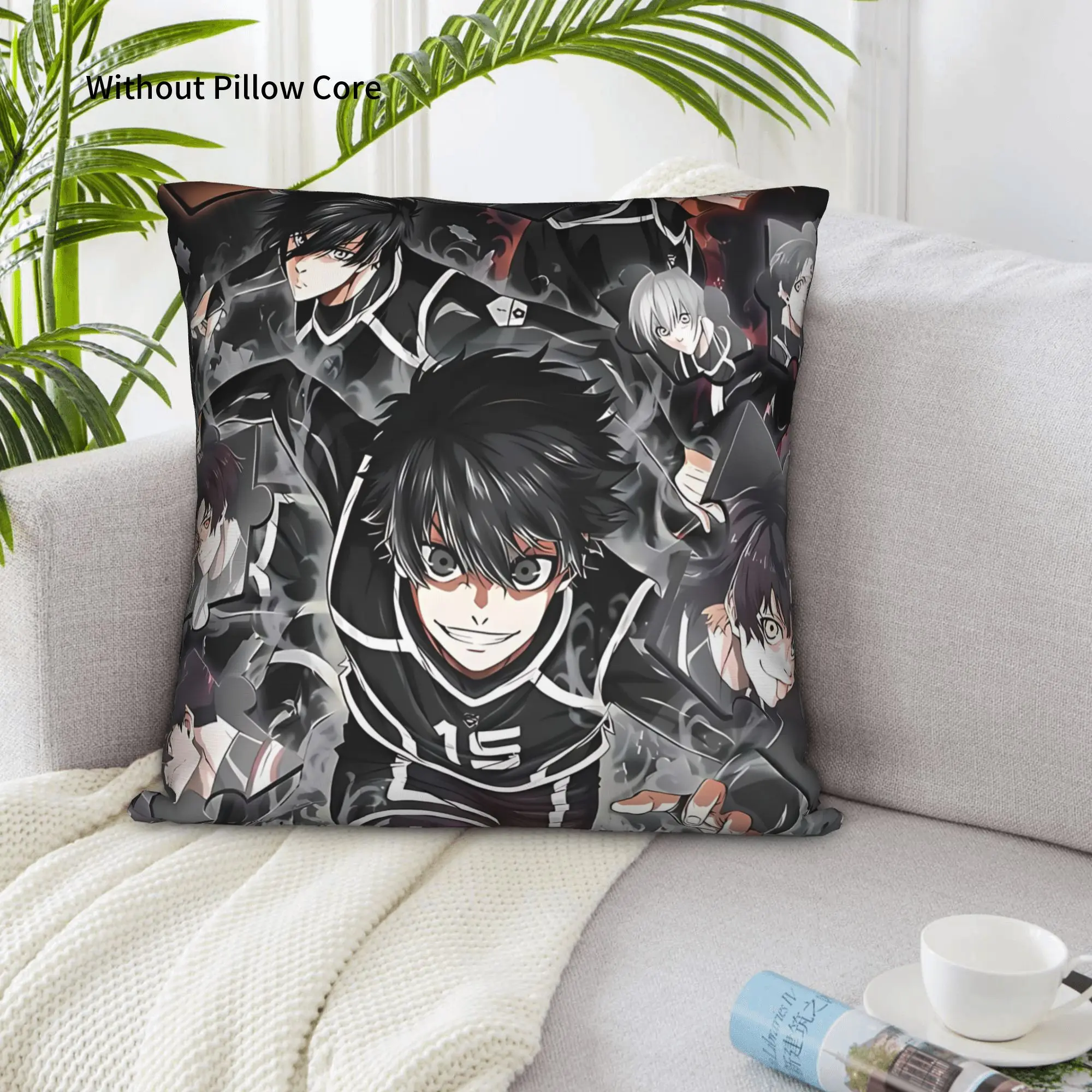 1PC Blue Lock Football Anime Pillow Case Home Decor Items Double-Sided Printing  Sofa Cushion Bedroom Bedside Pillow