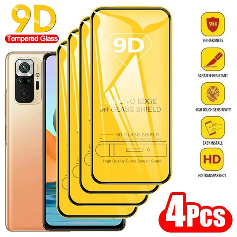 Szkło ochronne 9D do Xiaomi Redmi Note 12 11 10 Pro 9 8 12s 11s 10s Poco X5 X4 X3 NFC Mi 13 11T 11 Lite 12T Ochraniacze ekranu