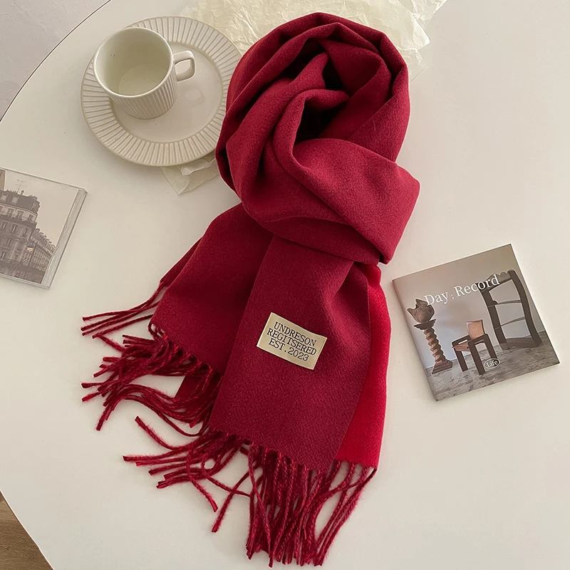 Damen Kaschmir Schal große Pashmina Schals und Wraps leichte Decke Schal für Abendkleid warm täglich tra