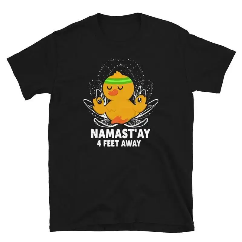 Cute Chicken 4 Feet Away Funny YOGA Peace Summer Namaste TShirt
