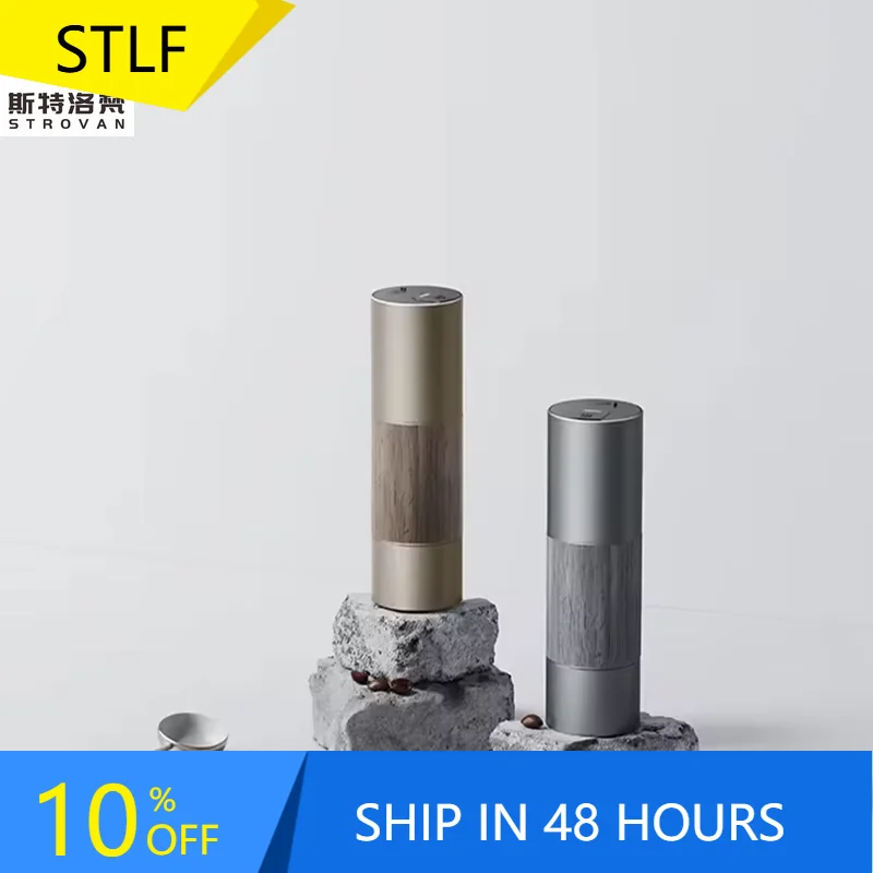 

STLF Factory Stock Portable Coffee Grinder with Ceramic Grinding Burrs, Electric Fast Coffee Bean Grinder