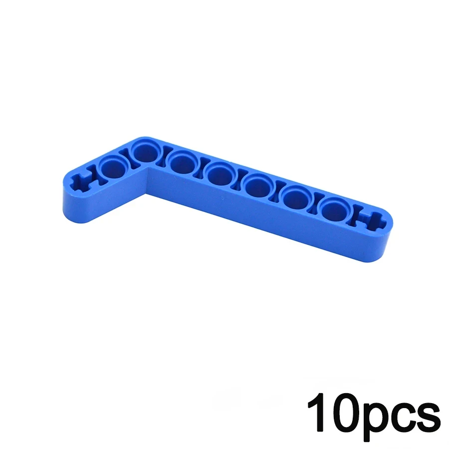 MOC Technische Bausteine, dicke Hebelarme, modifizierte gebogene L-förmige Arme, Bausteine mit Löchern, Spielzeug, kompatibel mit 32271 32140 32348 32555 – Detail 2