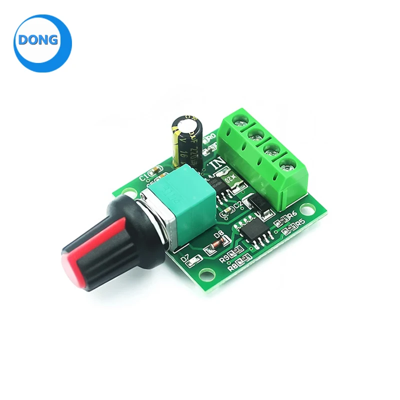 DC 2A PWM Motor Speed Controller 1.8V 3V 5V 6V 12V Low Voltage Speed Control Switch Function 1803BK