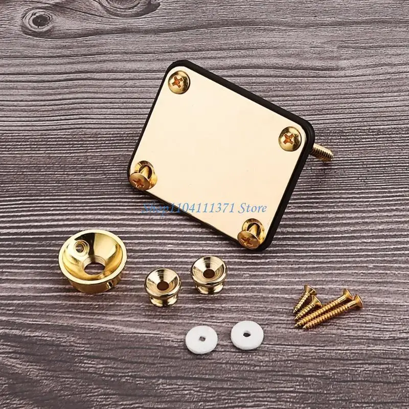 

P9FC Ремень для электрогитары Кнопки Усиливающие пластины Металлическая соединительная пластина