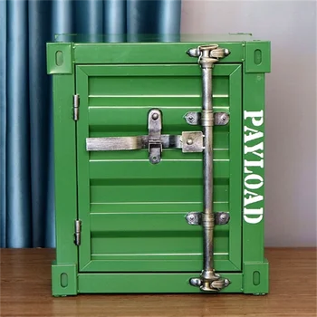 Sehpa, yan masa, endüstriyel şık dolap, demir komidin, yaratıcı komodin, küçük depolama dolabı