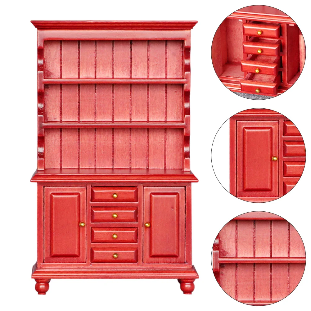 

Mini Vertical Cabinet Bookcase House Kids Bookshelf Furniture Toy Children