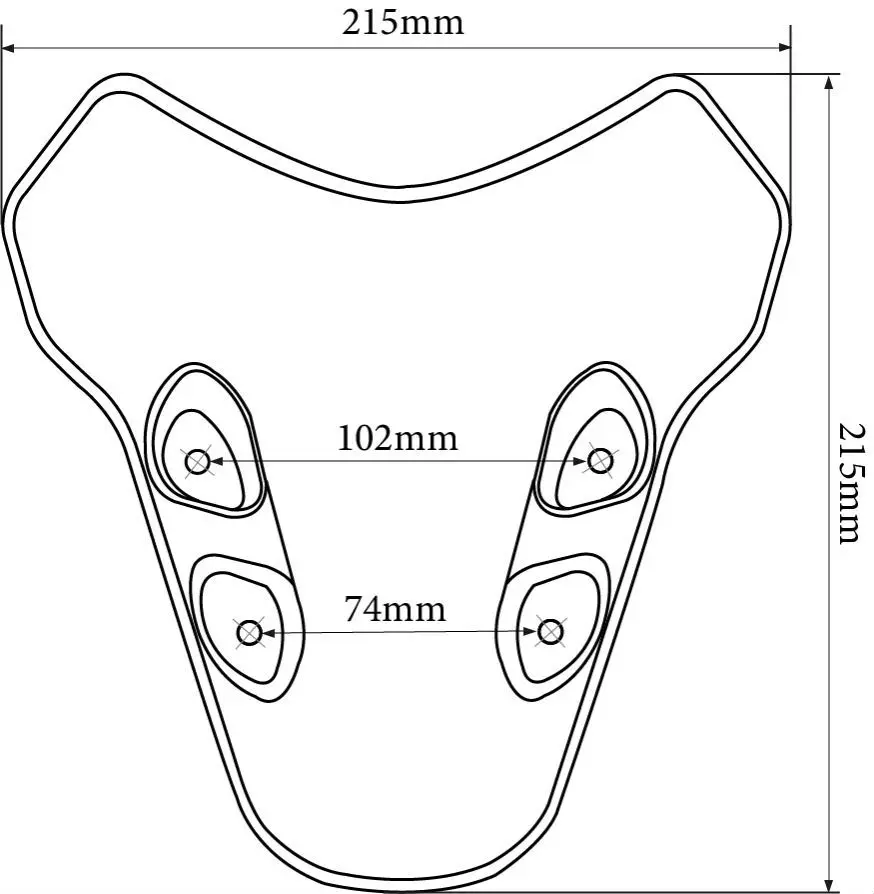 Voor Yamaha MT-07 Mt 07 Mt07 2021 2022 2023 2024 Motorfiets Accessoires Voorruit Verlenging Windscherm Spoiler Wind Deflector