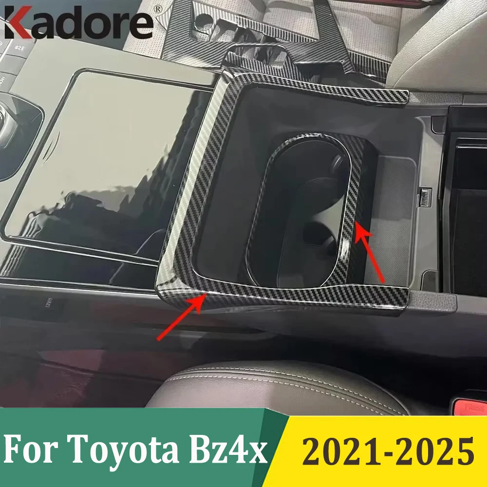 

Для Toyota Bz4x 2021 2022 2023 2024 2025 ABS деревянное зерно передний держатель для чашки с водой, наклейка на бутылку, накладка, автомобильные аксессуары