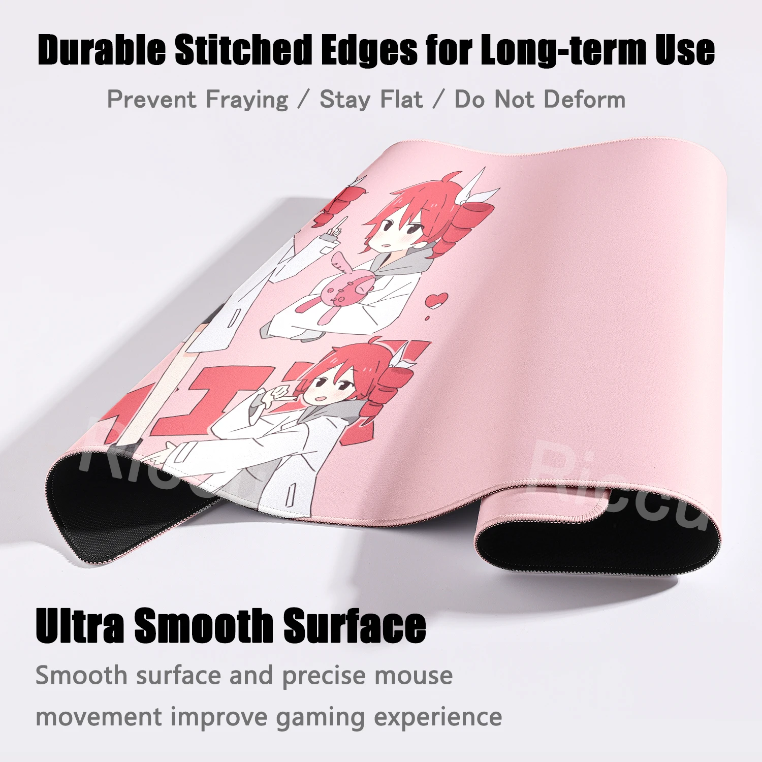 Kawaii Anime Girl Gaming Mouse Pad K-Kasane Teto Pattern Extended LockEdge Mousepad XXL Computer Keyboard Rubber Non-slip Carpet 6