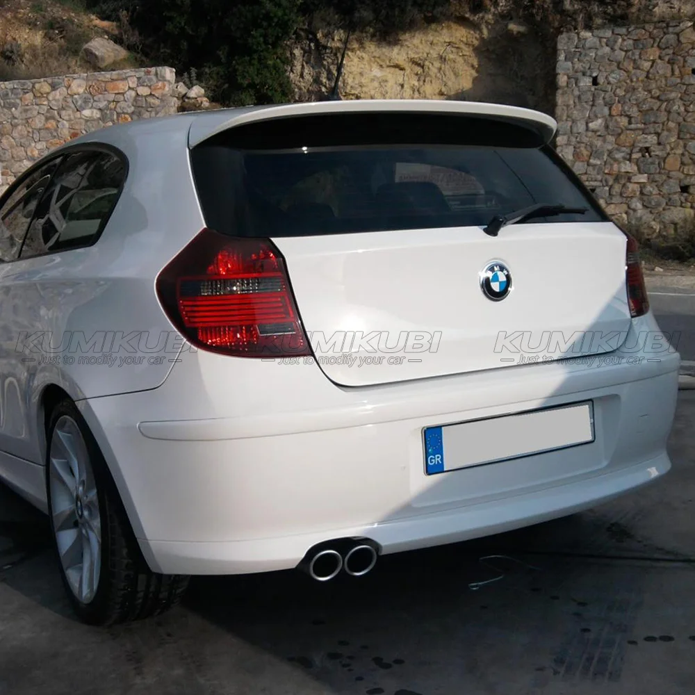 E87 Grote Spoiler FRP/Carbon Fiber Achterklep Daklip Kofferbak Spoiler Glasvezel Wing Voor 2004-2012 BMW 1 Serie E81 E87 Hatchback