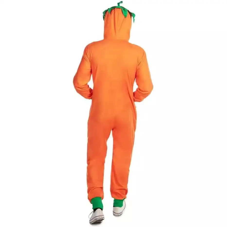 New loween Adult Orange Pumpkin Onesie Costume Set Par Role Play Couple Outfit Design Cusizable Chinese Sle Women's...