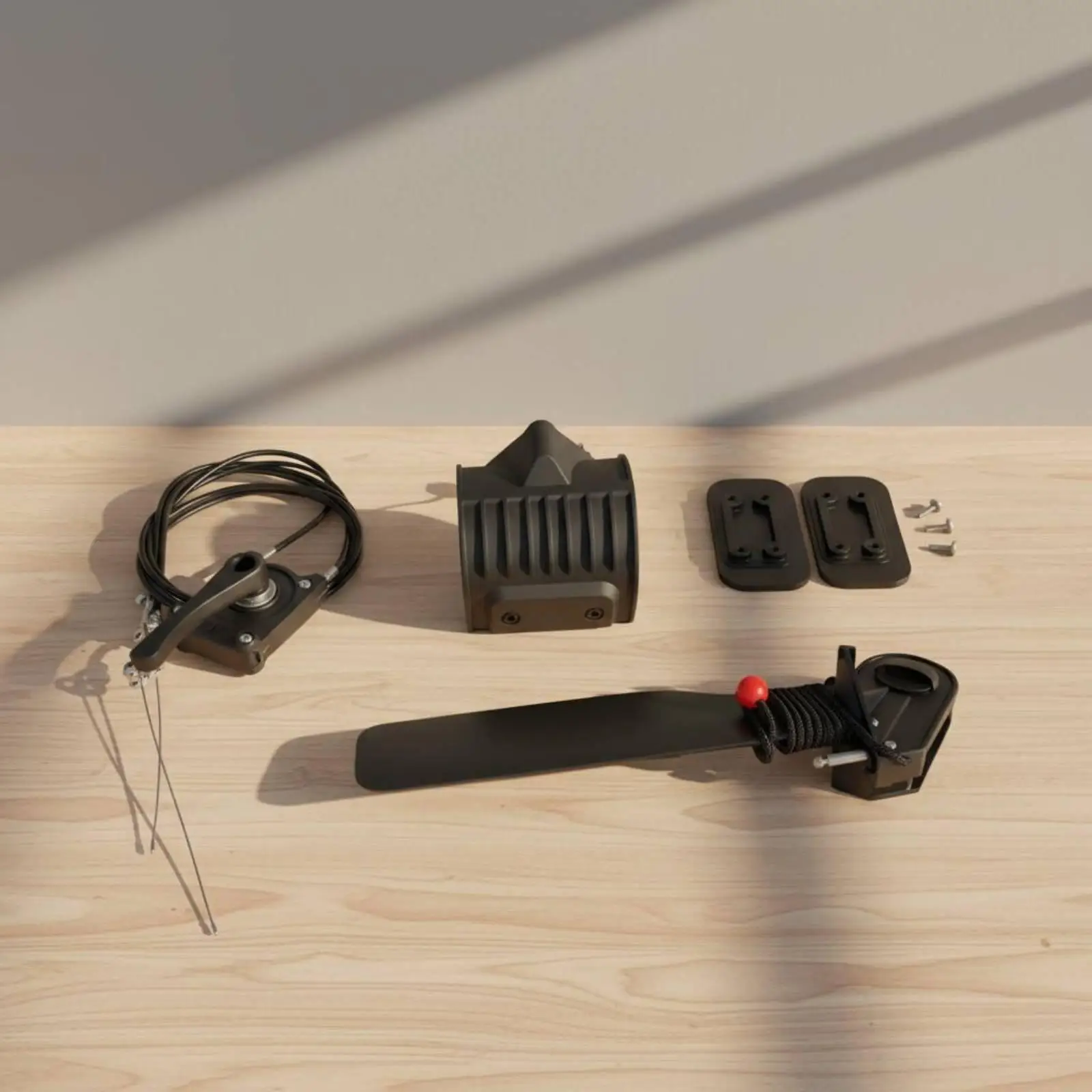 Fishing Kayak Rudder Kit Easy to Install Kayak Steering Steering System Stern Rudder Set Water Travel