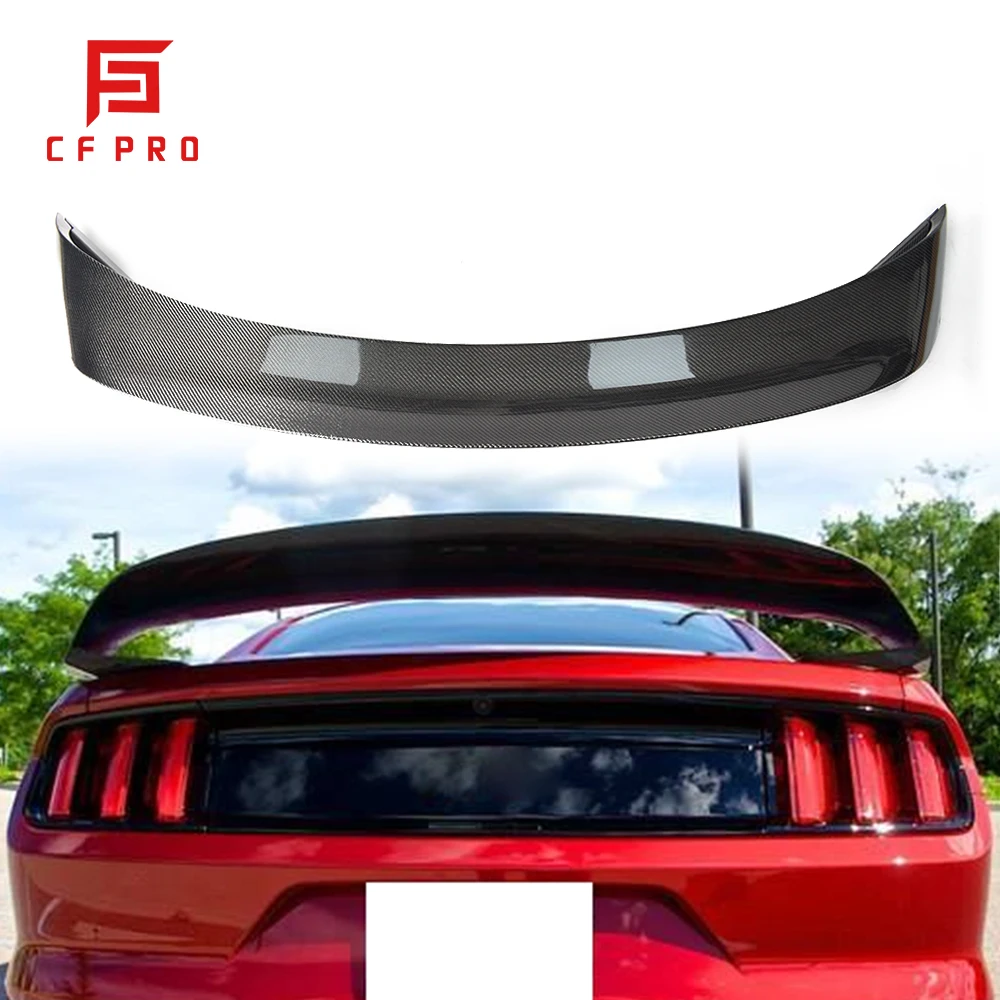 

Carbon Fiber Rear Trunk Spoiler Tail Wing For Ford Mustang GT500 Car Wing Lip Tail Trunk Spoilers Auto Accessories