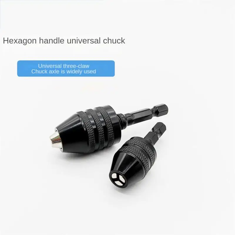 Quick Change Keyless Drill Bit Chuck Hex Shank Adapter Converter Three-Jaw Chuck Electric Grinder Drill Chuck Accessories Tool