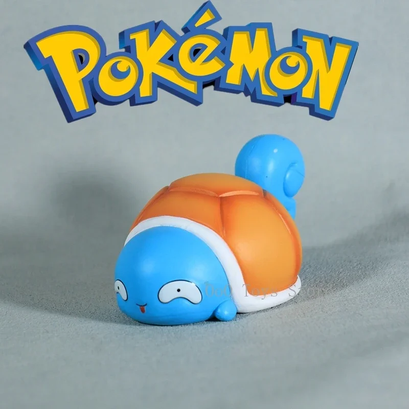 8cm/3.14in Pokemon Fool Stupid Smilingly Pikachu Cute Figure Car Decoration Collection Model Toys