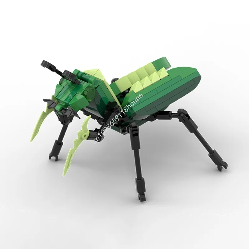 106pcs MOC Green Mantis Creatored Model Building Blocks Architecture Assemble DIY Idea Toys Brick Kids Christmas Gift Birthday