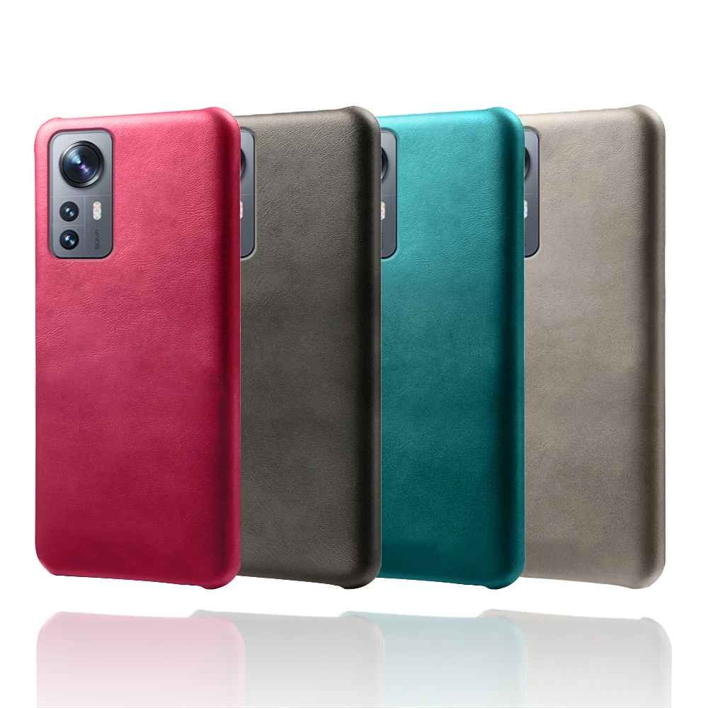 حافظة لهاتف Xiaomi 12X 12 Pro Funda حافظة جلدية نباتية رفيعة فاخرة لهاتف Xiaomi Mi 12pro 12 X Mi12 5G ممتص للصدمات