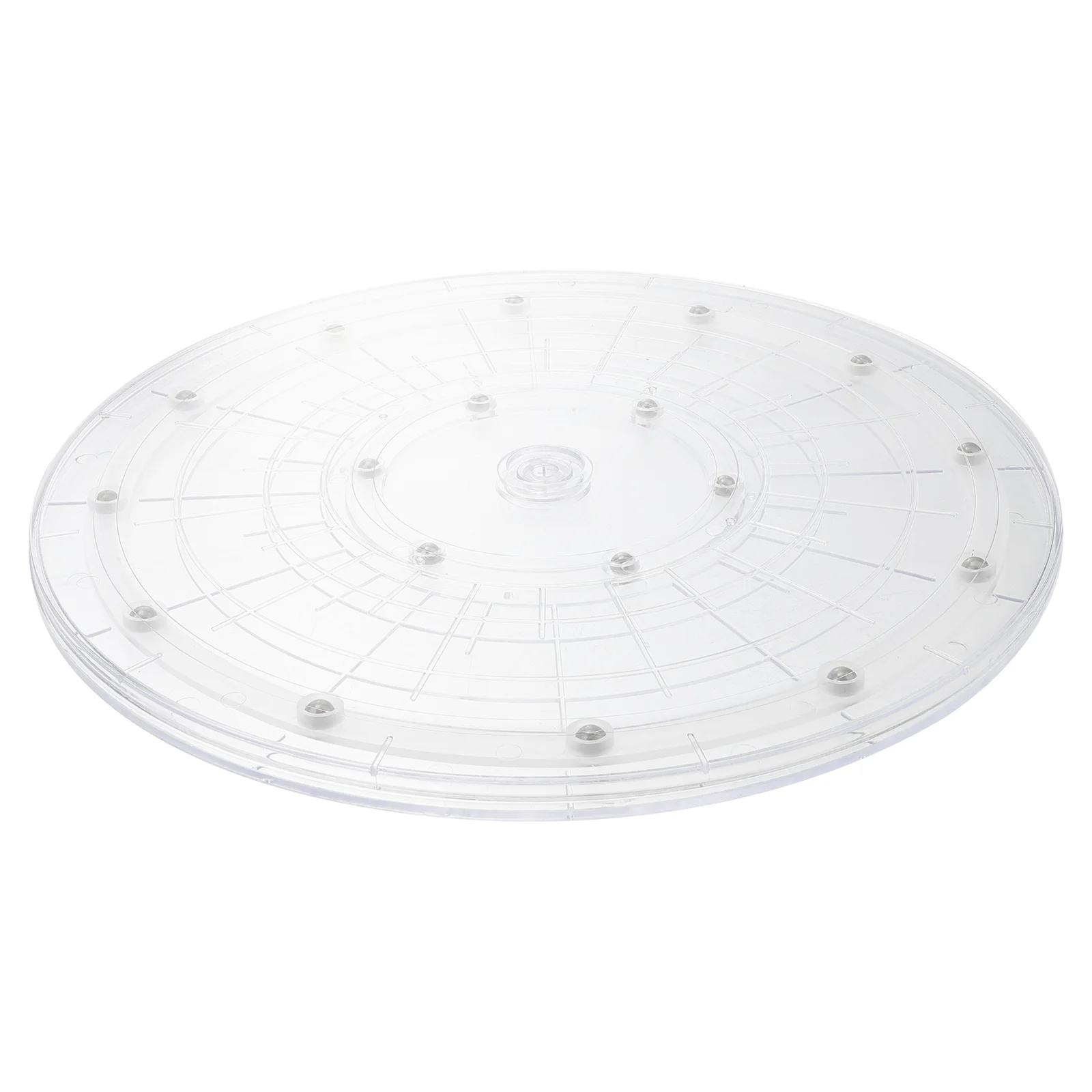 

Clear Acrylic Turntable Transparent Multi-functional Rotating Practical Plate Round Holder