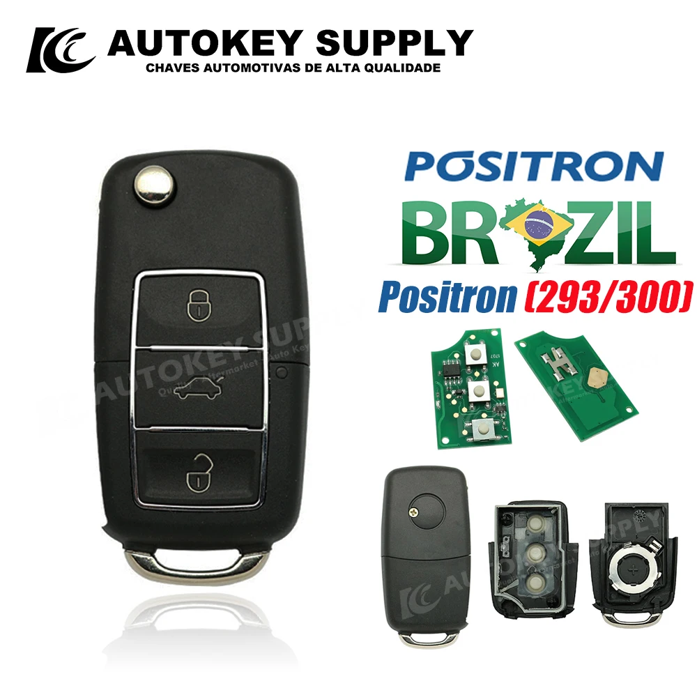 For Positron Remote Key Alarm System，Vw - Polo Double Program (293/300)  Autokeysupply AKBPCP078