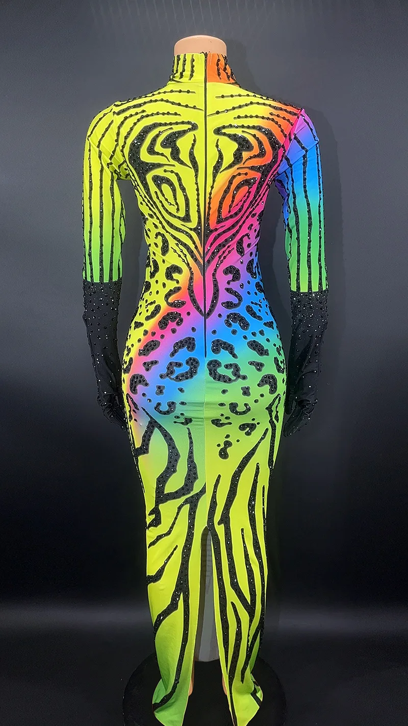 誕生日カラフルなパターンダイヤモンド長袖ウェディングドレス Vestidos デ フィエスタ Brillo ドレス フェスタ Luxo Vestidos Luxo パラ フェスタ