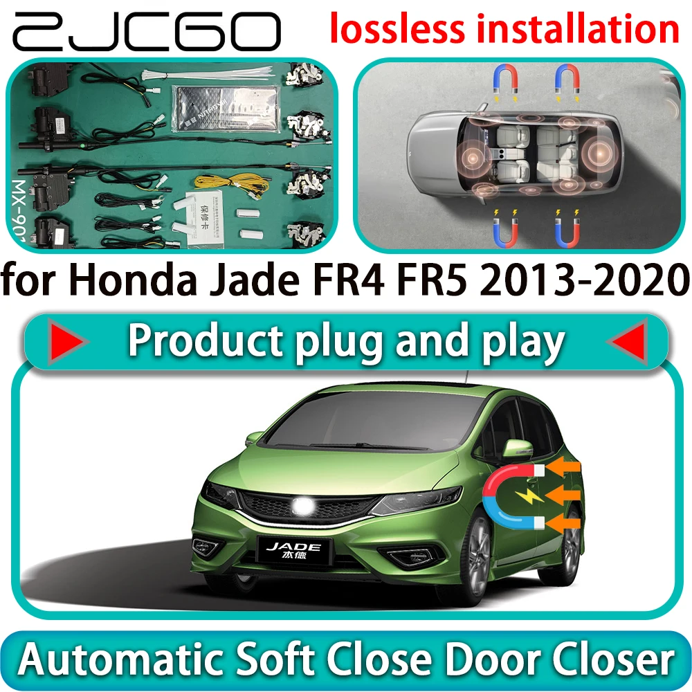 for Honda Jade FR4 FR5 2013-2020 Auto Pull Car Soft Close Door Kit Power Latch Electric Door Catch Soft Closing Assist Silent