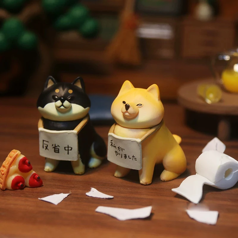 

Cartoon The Dog In Introspection Series Blind Box Mini Cute Car Interior Ornament Model Decoration Toy Mystery Box Surprise Gift