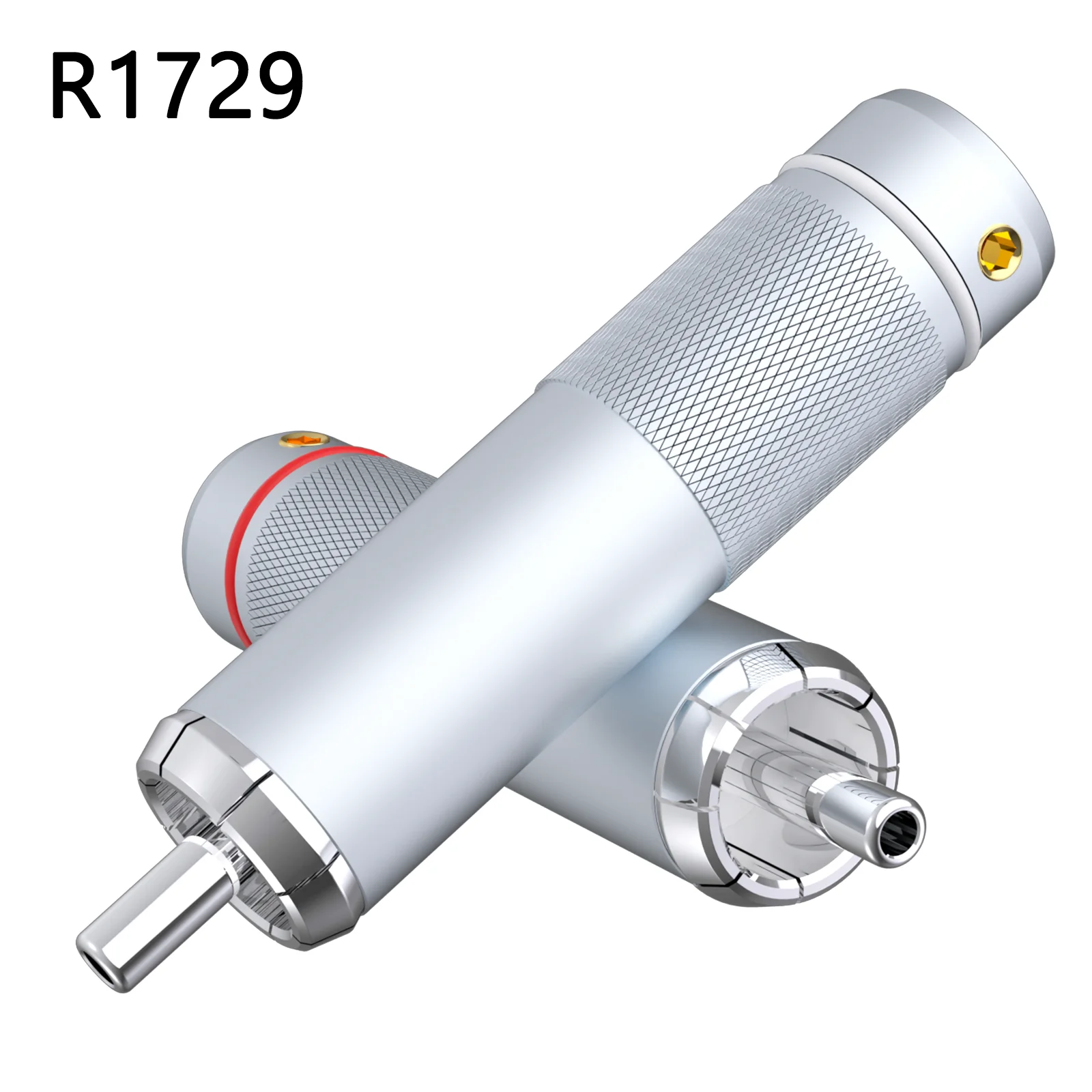 

4pcs RCA Plug Connector Rhodium Plated Male Plug RCA Adapter Jack For DIY Signale Audio Video Cable