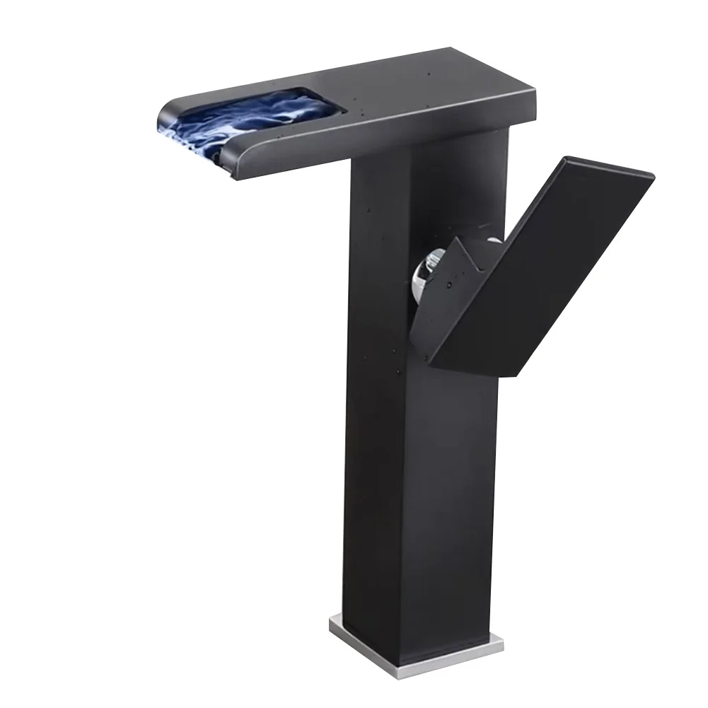 

Автоматический светодиодный смеситель для ванной комнаты, светодиодный смеситель для ванной, высококачественные материалы, не требуются инструменты, управление одной ручкой