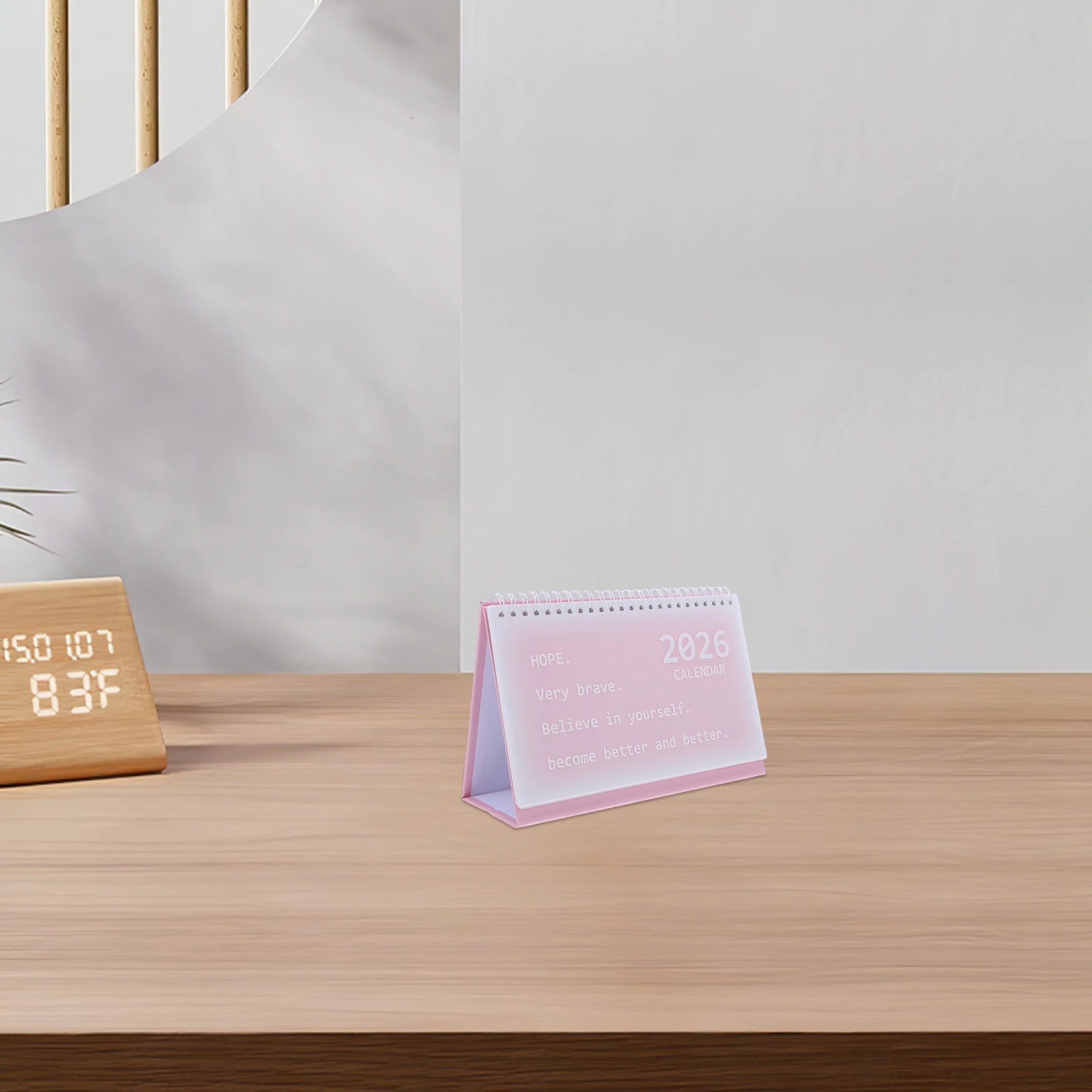 

Coil Style Desk Calendar 2026 Small Office Desktop Perpetual Paper Notebook Sturdy Spiral Binding Thick for Workspace