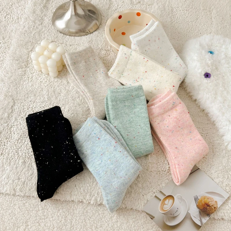 

Funny Moon Stars Pattern Socks Women Harajuku Planet Space Tube Sock Female Colorful Sweet Warm Cute Casual Streetwear Meias