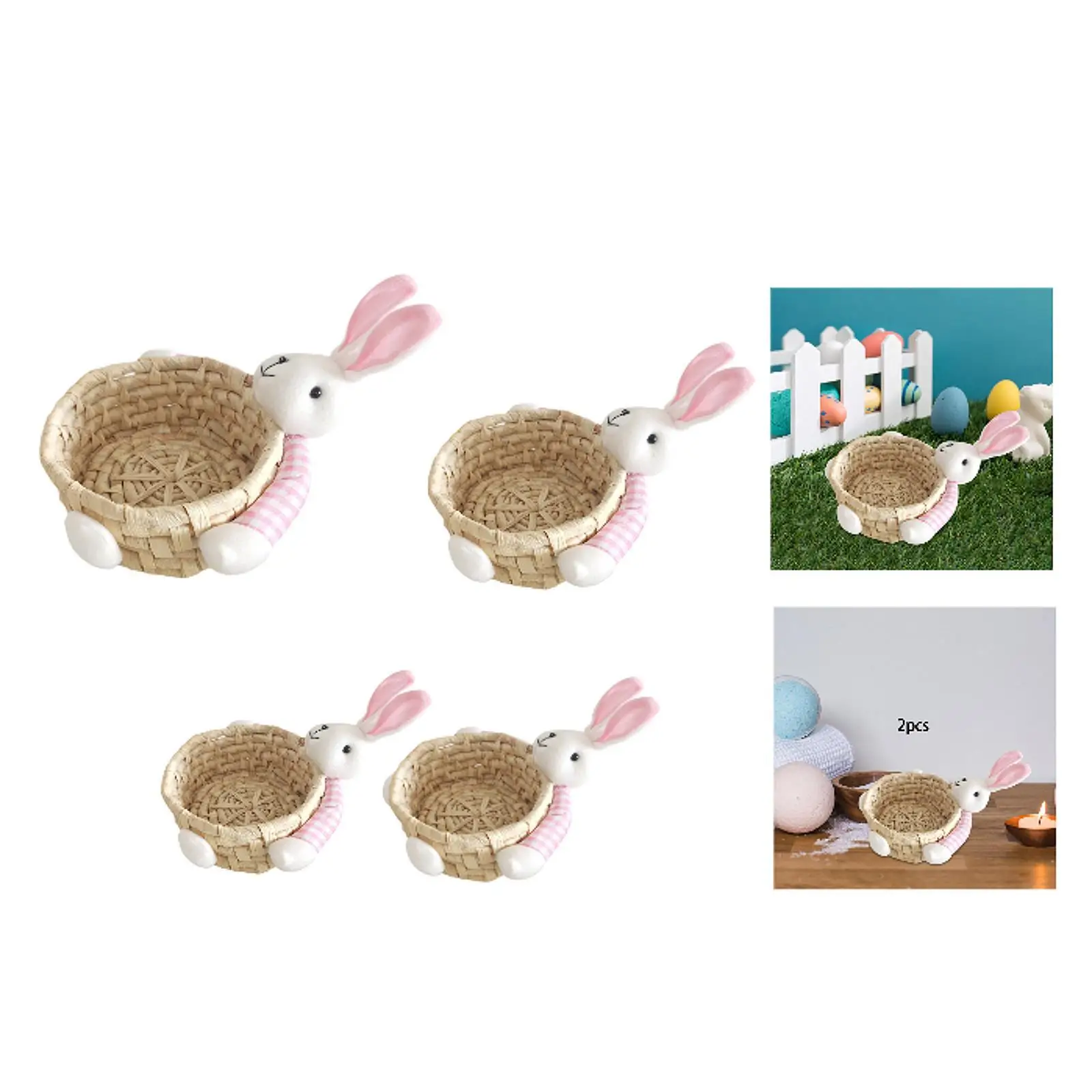 

Корзина с пасхальным кроликом, декоративная корзина для хранения, забавная пустая вечеринка, подарок для хранения игрушек