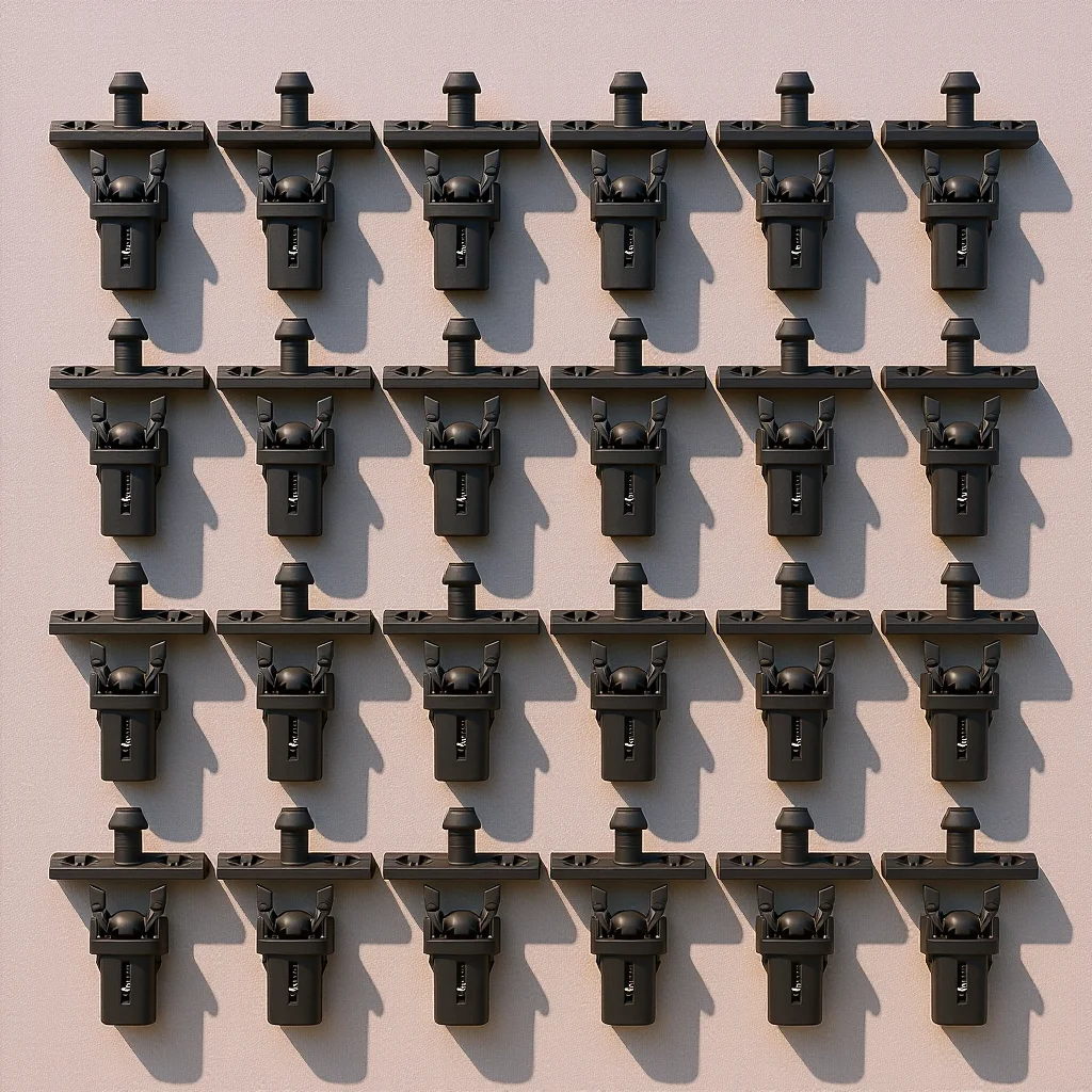 

1 set 1 Set Of Trash Can Press Buckles Plastic Waste Bin Accessories Round Edge Smooth Surface Easy Installation Replacement For