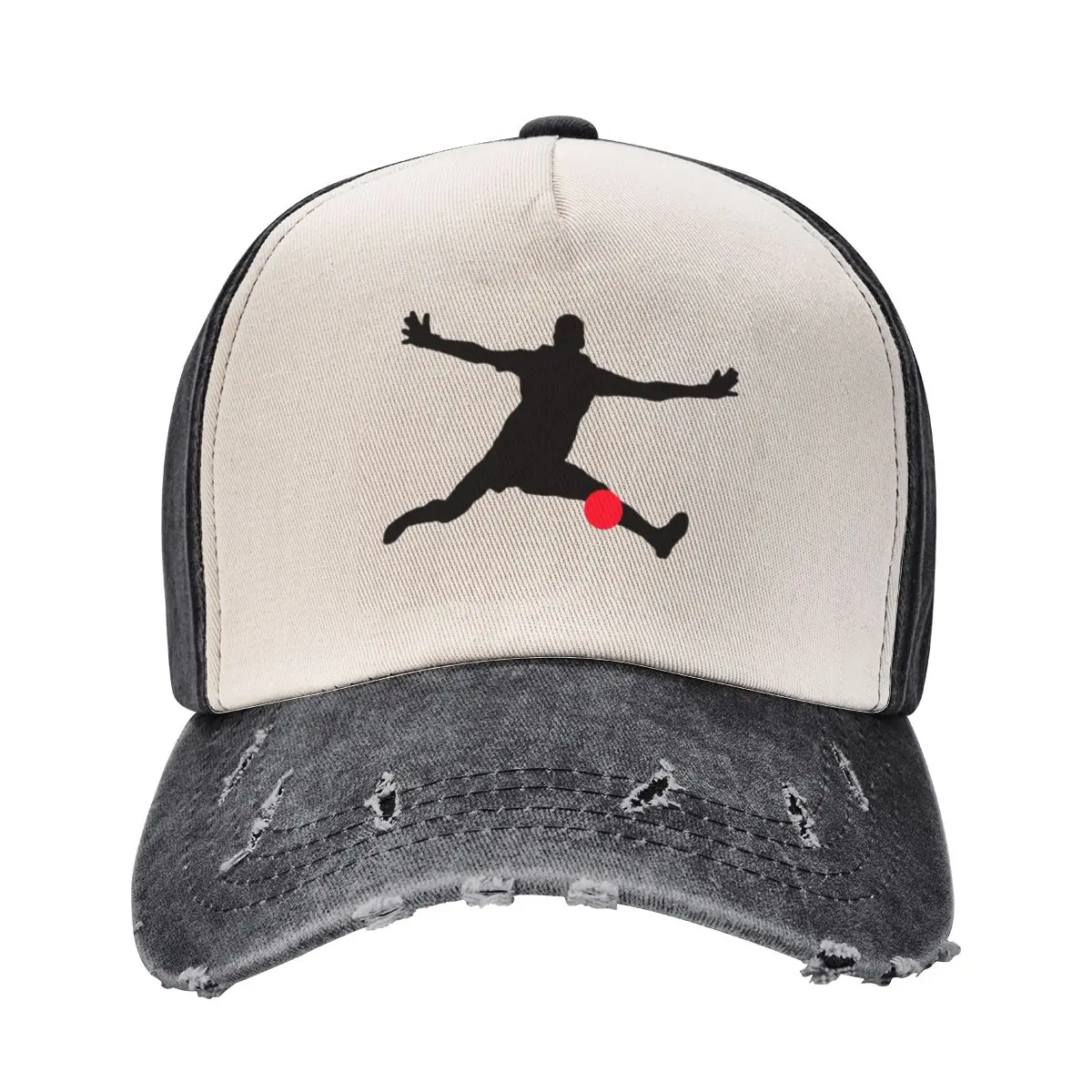 Goalie Silhouette / Goalkeeper Silhouette Baseball Cap Christmas Hat sun hat Sunscreen Men's Luxury Women's