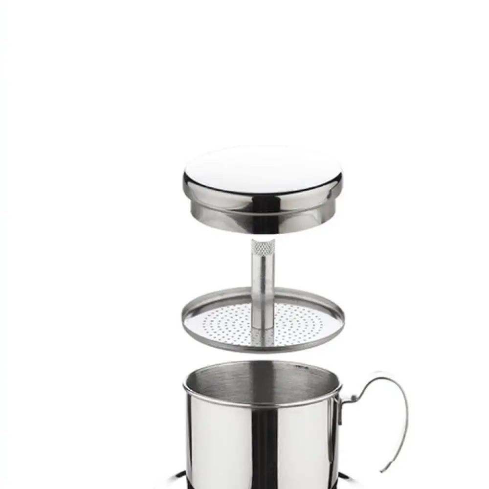 Stainless Steel Vietnamese Coffee Dripper Manual Drip Filter Maker Portable Hand Pour Over Pot For Office Travel And Camping