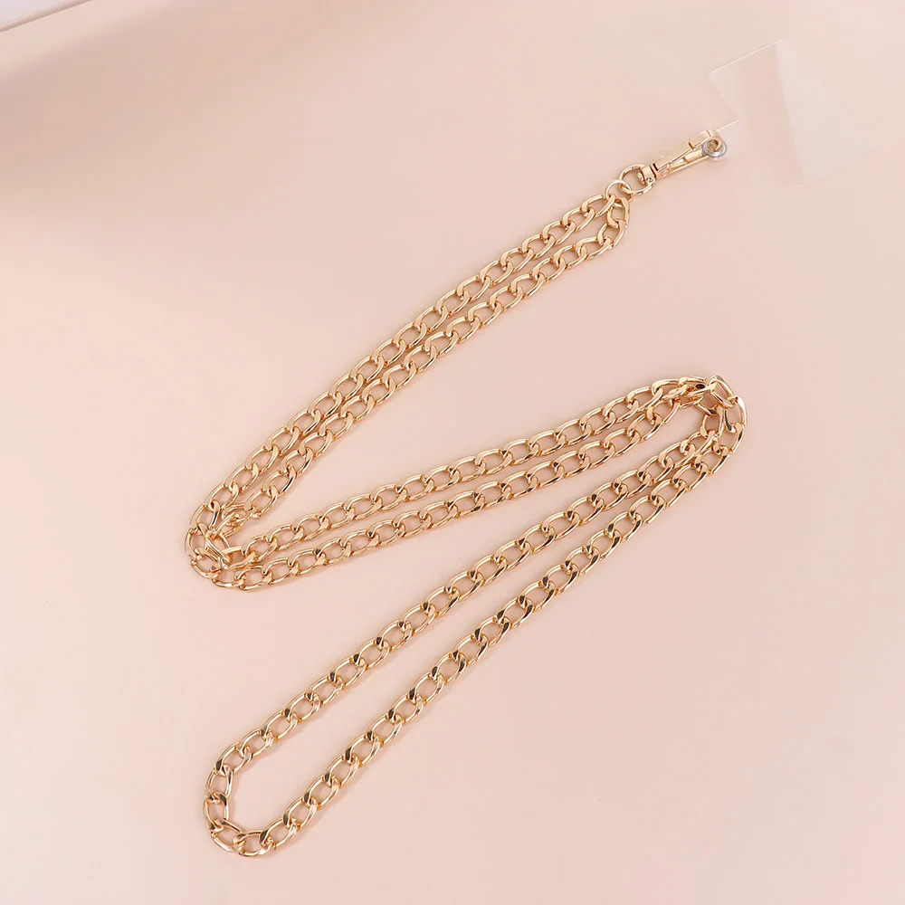 

Металлический ремешок-подвеска для телефона, шнурок для телефона, подвеска для чехла, нашейный ремешок для телефона, цепочка для телефона через плечо