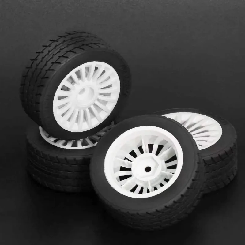 4 neumáticos de carretera de alta velocidad de 60 mm para MJX Hyper Go, neumáticos de goma suave con rueda para coche de turismo RC 1/14, piezas de mejora de bajo desgaste