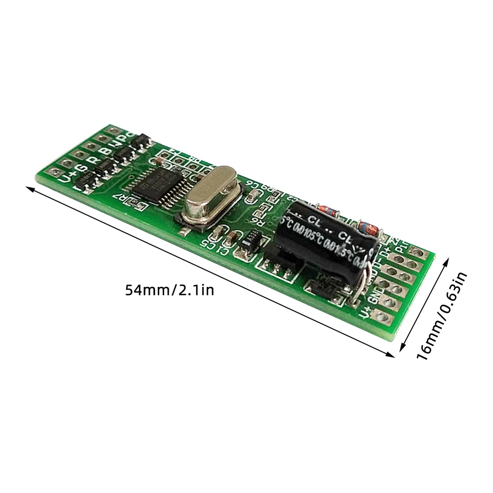 4-channel DMX512 DM-113 Constant Current Constant Voltage Decoder Board Module for High Power Full-color LED Light DC 12V-24V 2A