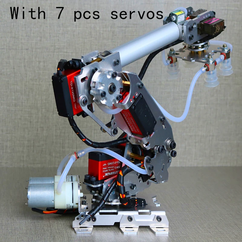 Großer Manipulator Saugnapf Roboterarm Vakuumpumpe Saugnapf Roboterklaue Handgreifer DIY Kit Luftpumpe für Arduino Robot Kit – Detail 13